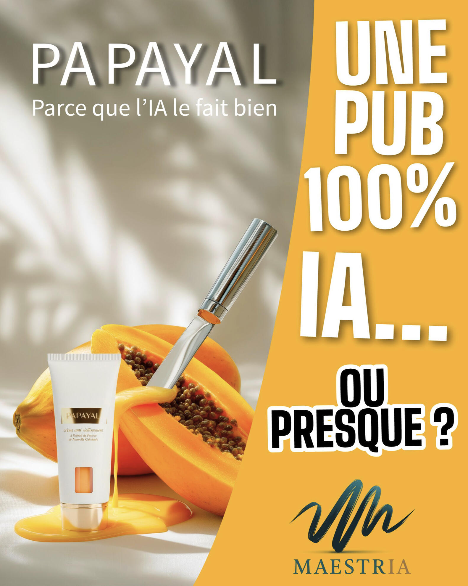 PUB 100% IA, OU PRESQUE